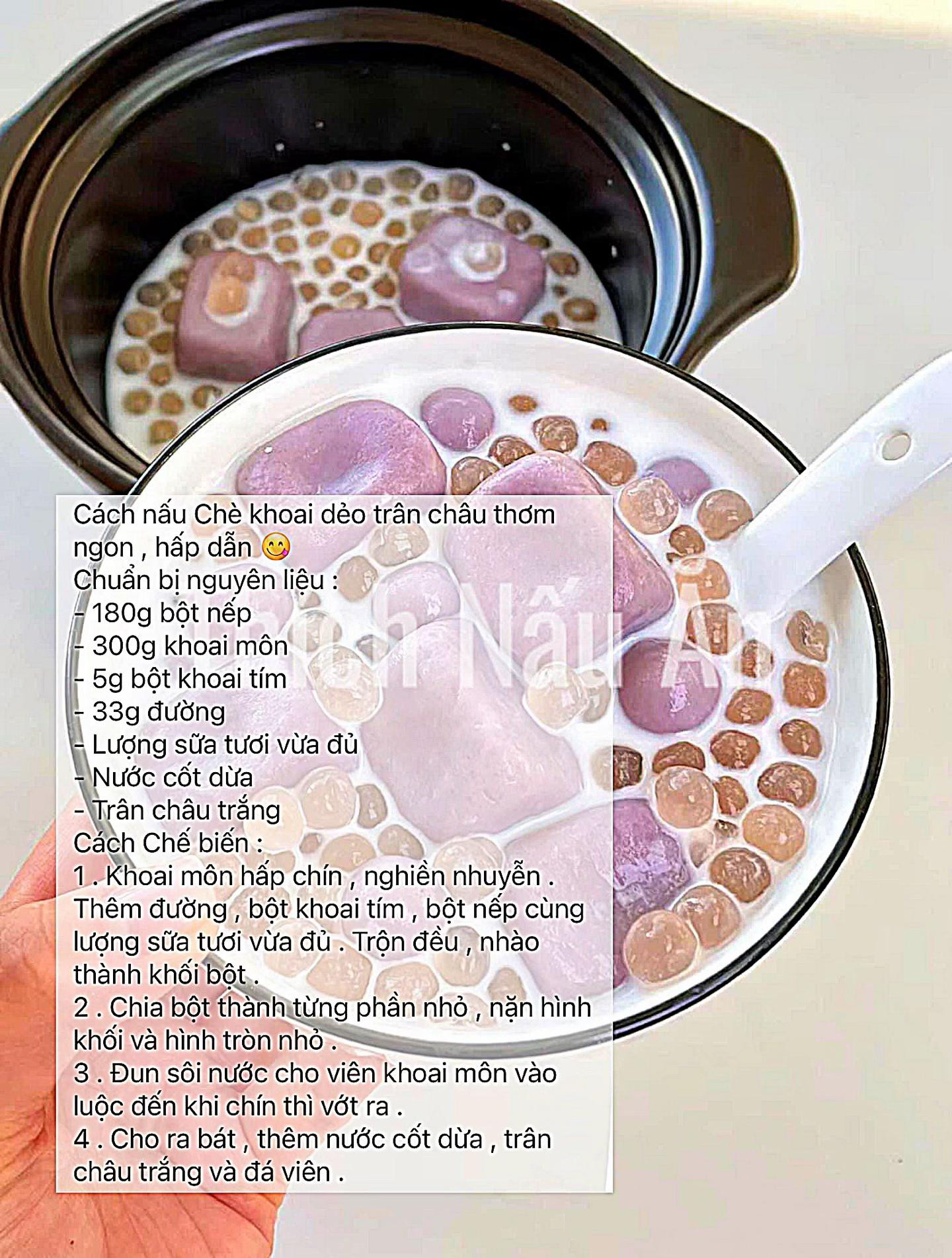 Tổng hợp công thức các món chè thanh mát giải nhiệt: Chè đậu xanh, thạch dừa mít, trân châu sợi