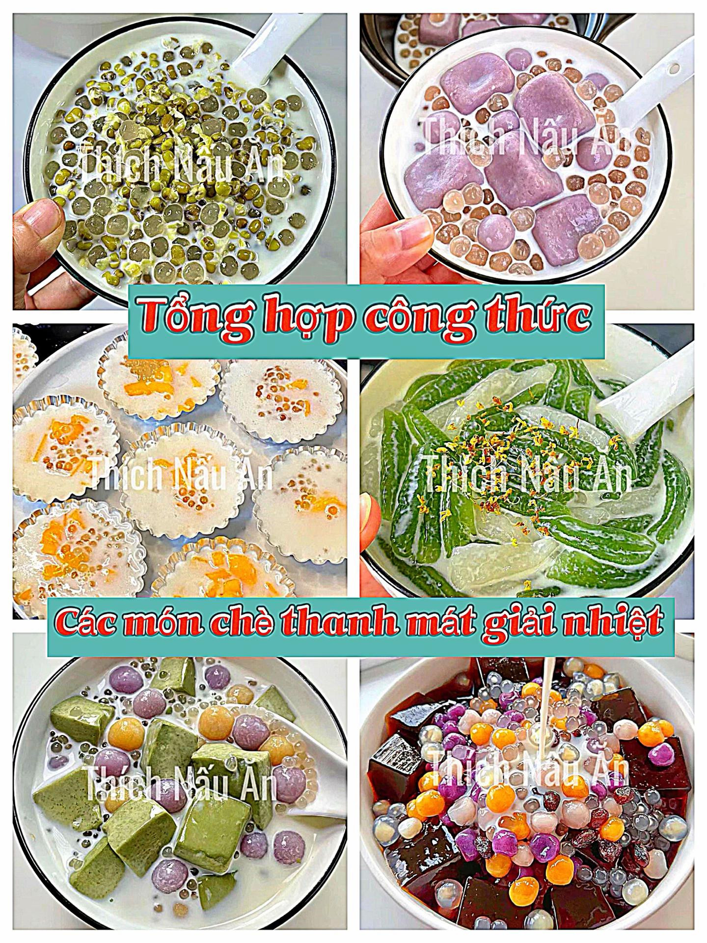 Tổng hợp công thức các món chè thanh mát giải nhiệt: Chè đậu xanh, thạch dừa mít, trân châu sợi