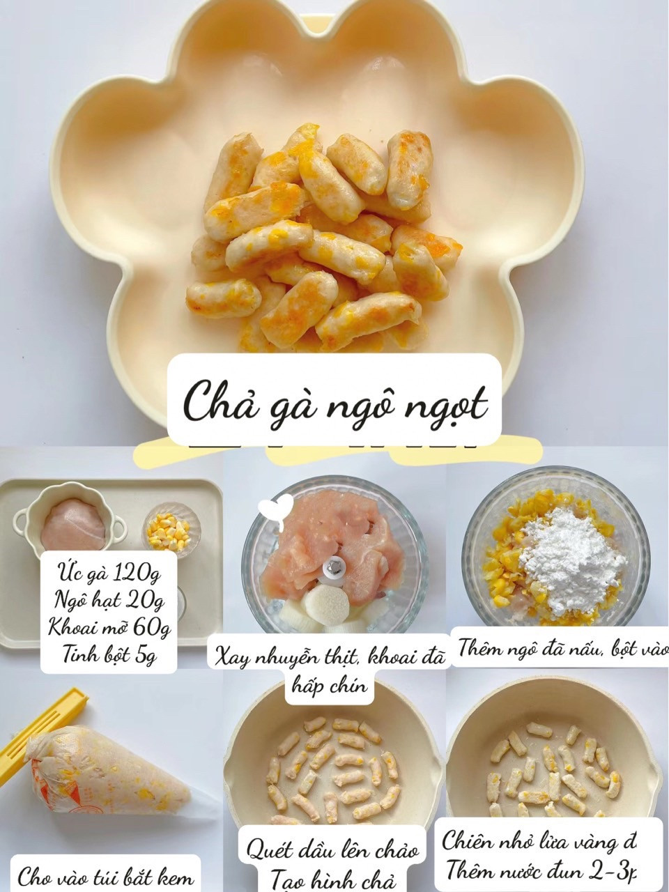 Tổng hợp công thức chế biến các món chả ngon cho bé ăn dặm: Chả cá hồi, thịt bò, thịt heo và tôm