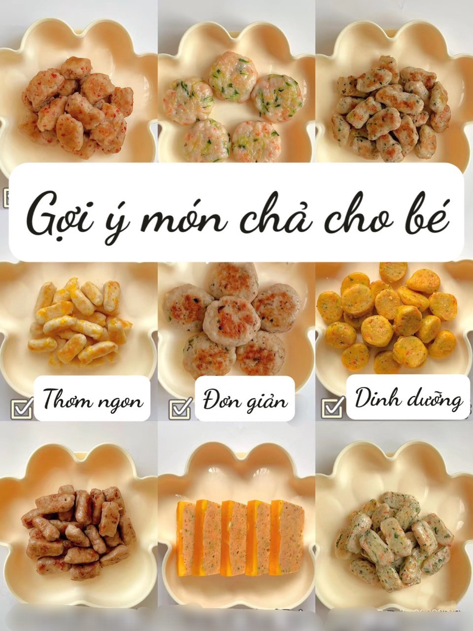 Tổng hợp công thức chế biến các món chả ngon cho bé ăn dặm: Chả cá hồi, thịt bò, thịt heo và tôm