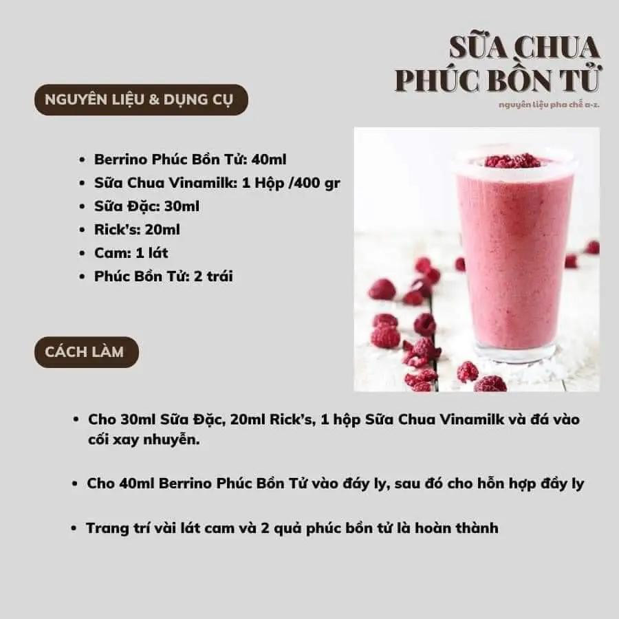 Tổng hợp công thức đồ uống: Trà chanh nước hoa mật ong, Yakult Chocoba, Yakult Papaya, Smoothie quả mâm xôi và socola, Smoothie chanh bạc hà