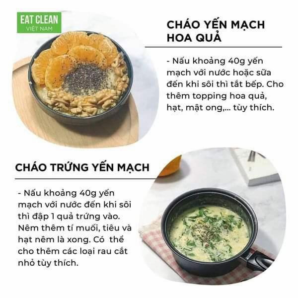 Tổng hợp công thức Eat Clean Việt Nam: Pudding hạt chia, yến mạch qua đêm, bánh mì trứng và khoai lang sữa chua