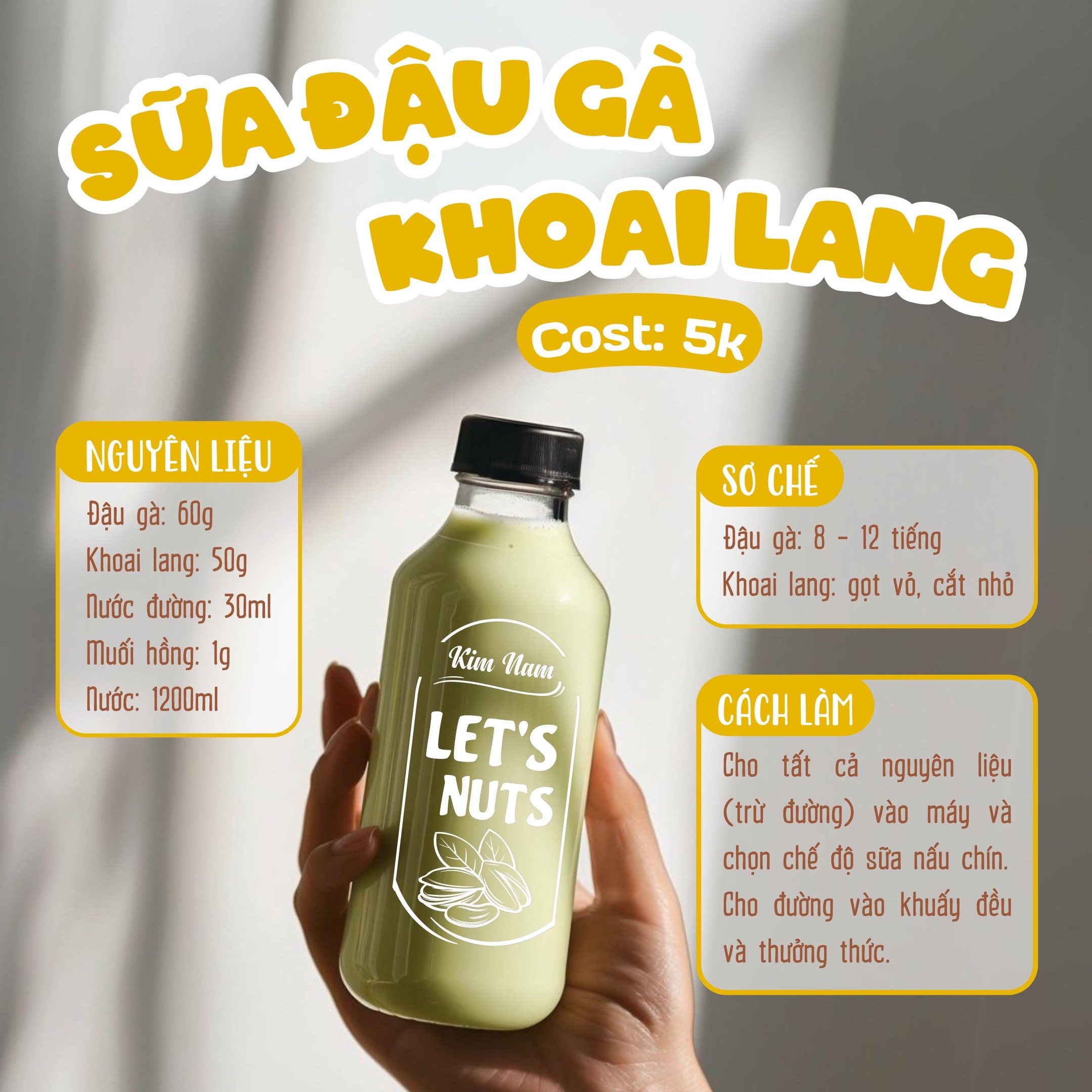 Tổng hợp công thức kinh doanh sữa hạt cost thấp: Hạt điều củ dền, đậu xanh rau má, củ năng macca cà rốt, diêm mạch matcha và gạo lứt hạt thông