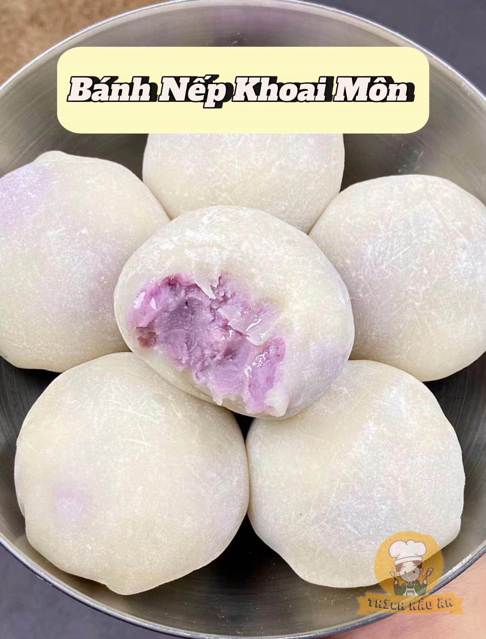 Tổng hợp công thức làm Bánh Nếp nhân Đậu Đỏ, Đậu Phộng và Khoai Môn dẻo thơm