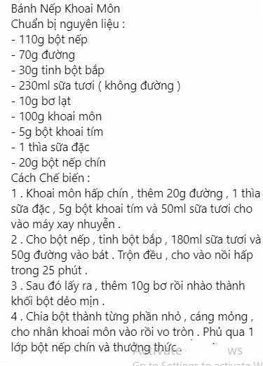 Tổng hợp công thức làm Bánh Nếp nhân Đậu Đỏ, Đậu Phộng và Khoai Môn dẻo thơm