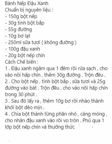 Tổng hợp công thức làm Bánh Nếp nhân Đậu Đỏ, Đậu Phộng và Khoai Môn dẻo thơm