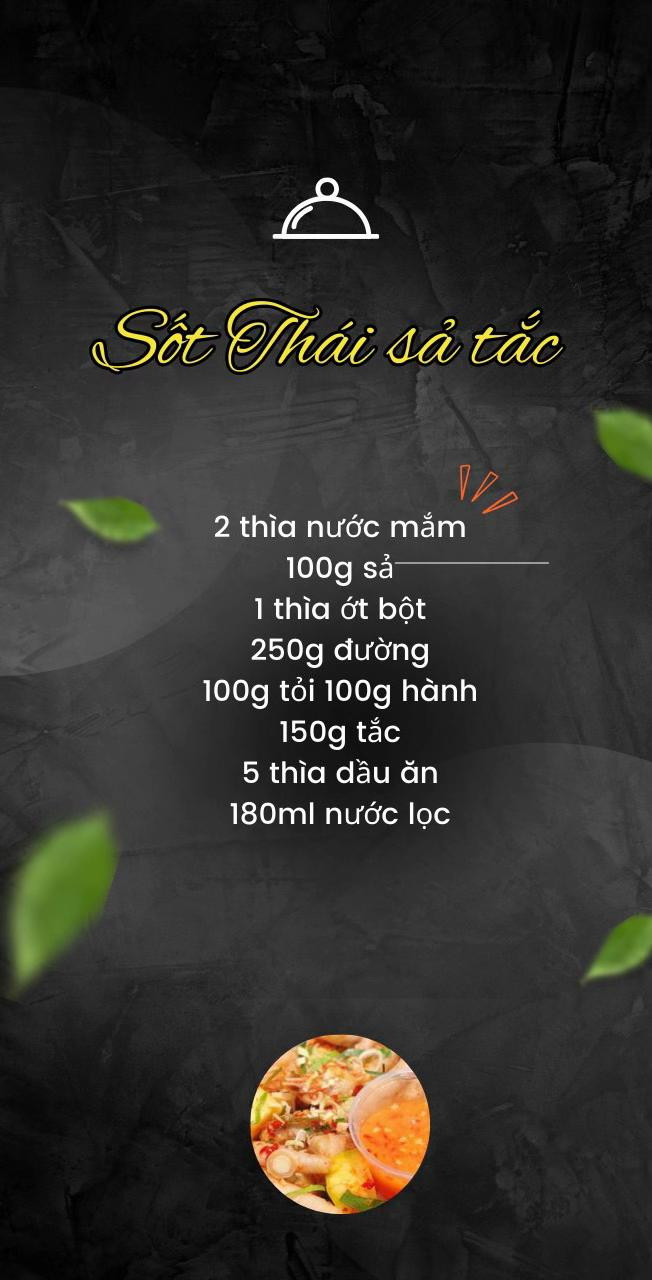 Tổng hợp công thức làm các loại sốt Thái chua cay mặn ngọt đa dạng