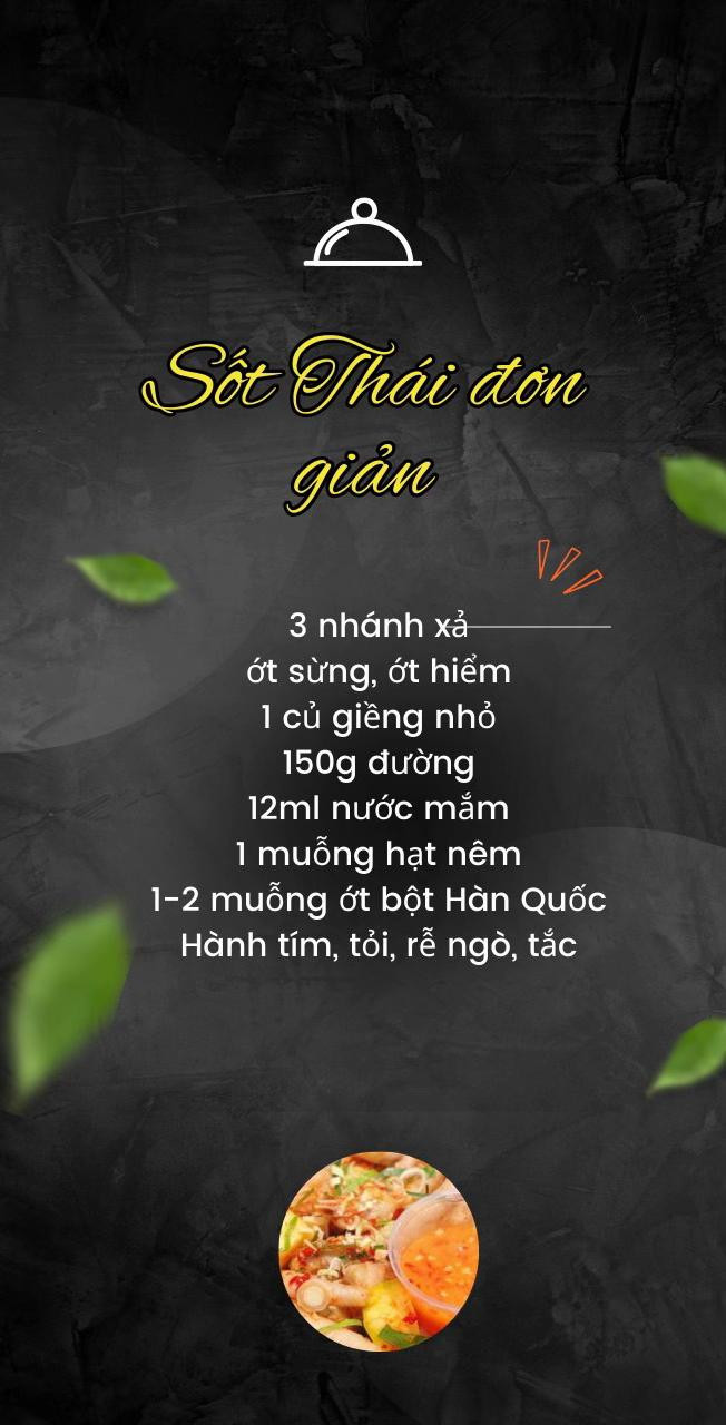 Tổng hợp công thức làm các loại sốt Thái chua cay mặn ngọt đa dạng