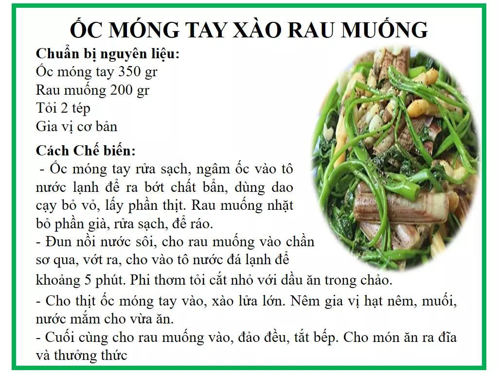 Tổng hợp công thức làm các món rau xào ngon: Thịt ba chỉ, Ốc móng tay, Thịt bò, Đậu đũa