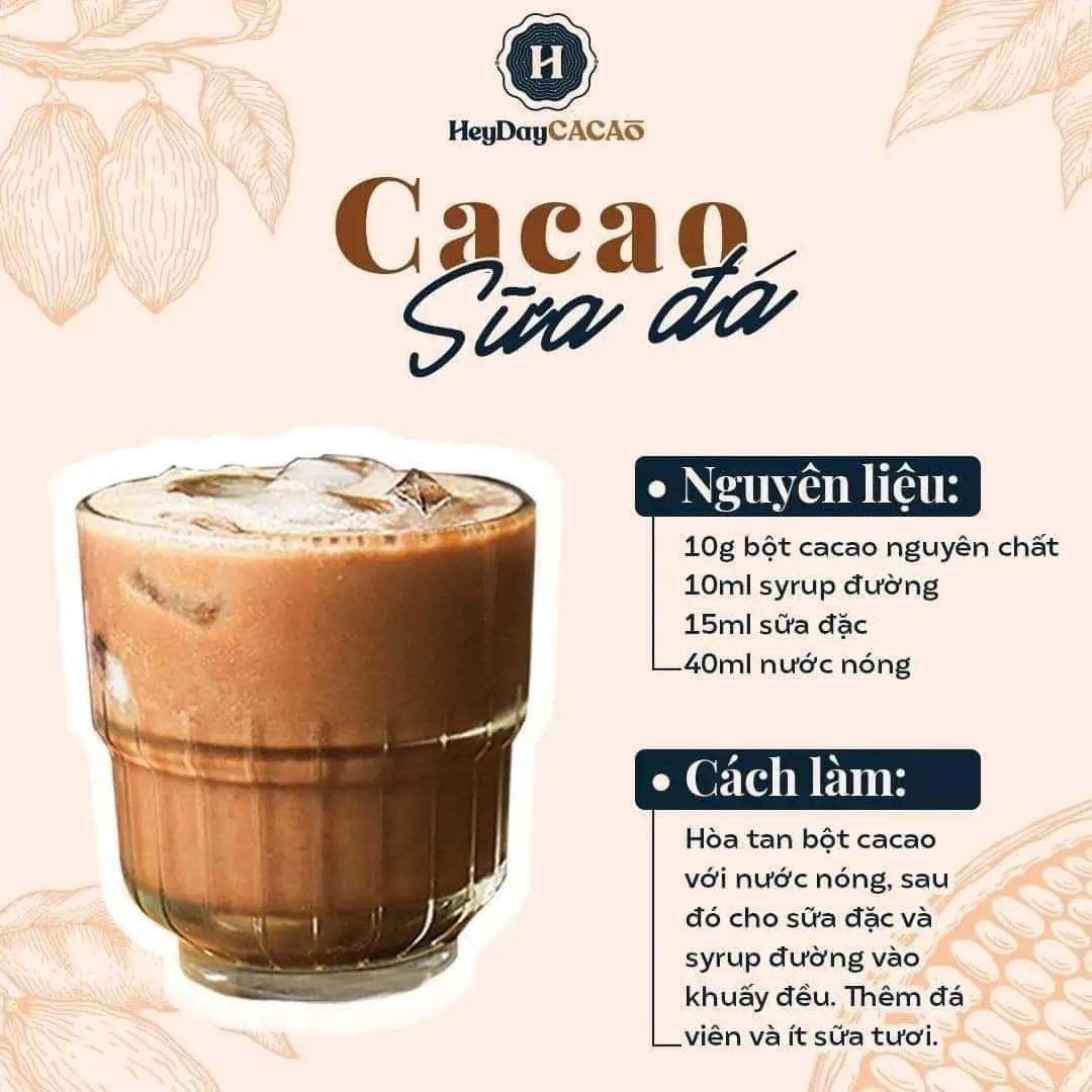 Tổng hợp công thức làm đồ uống cacao ngon: Cacao bơ đậu phộng, sữa đá, nóng nguyên bản và sữa dừa