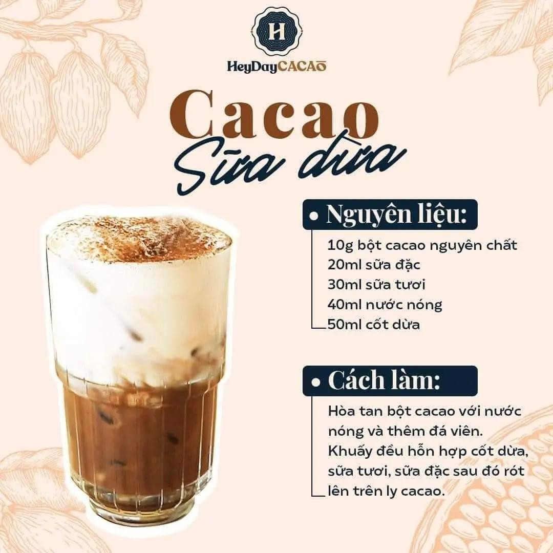 Tổng hợp công thức làm đồ uống cacao ngon: Cacao bơ đậu phộng, sữa đá, nóng nguyên bản và sữa dừa