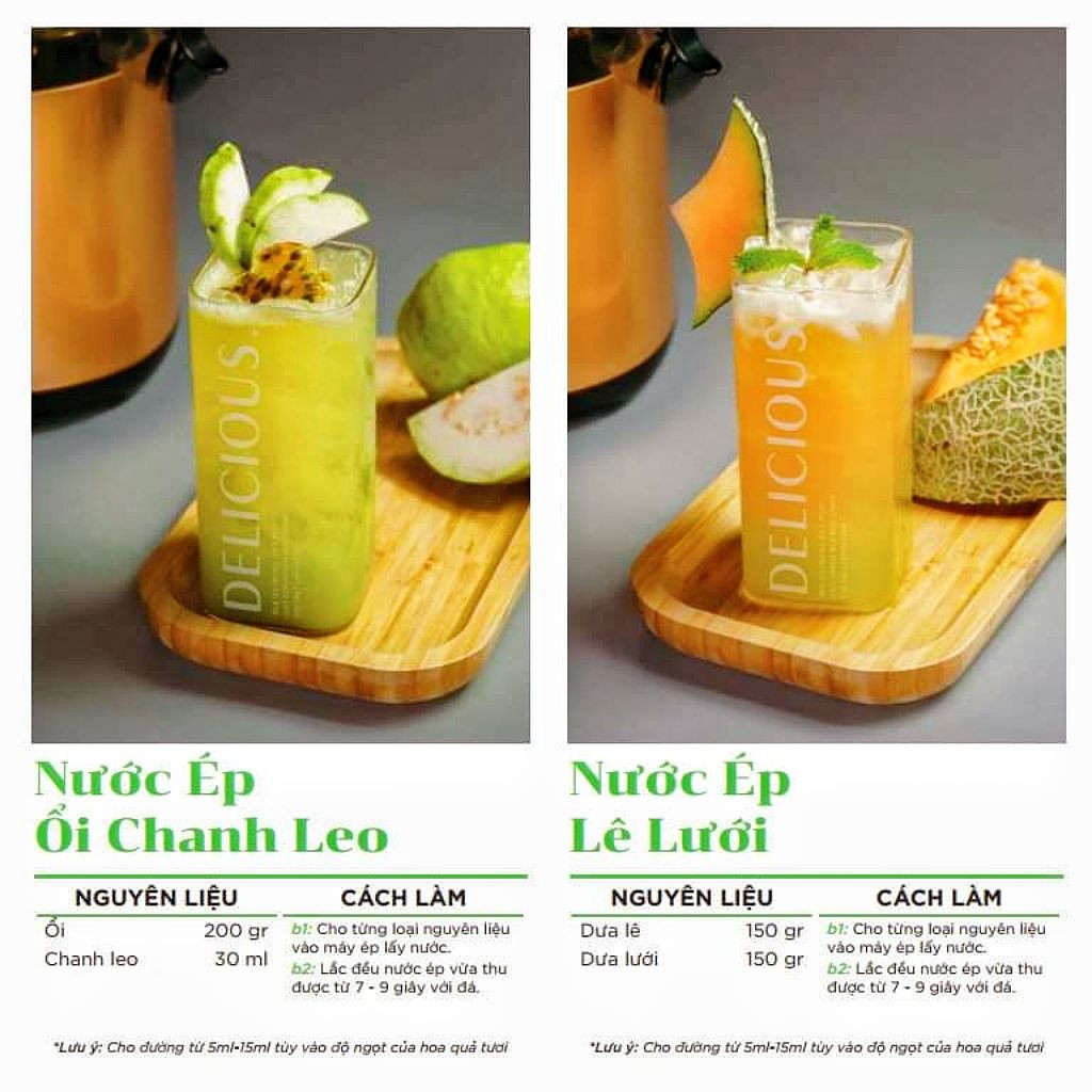 Tổng hợp công thức làm nước ép trái cây và rau củ mix đa dạng hương vị