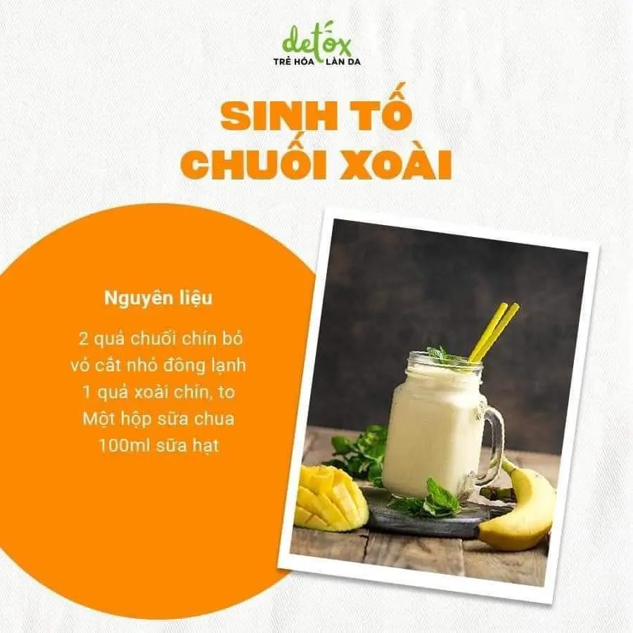 Tổng hợp công thức làm sinh tố chuối ngon và bổ dưỡng: bơ đậu phộng, hạt chia, rau bina, xoài và dứa