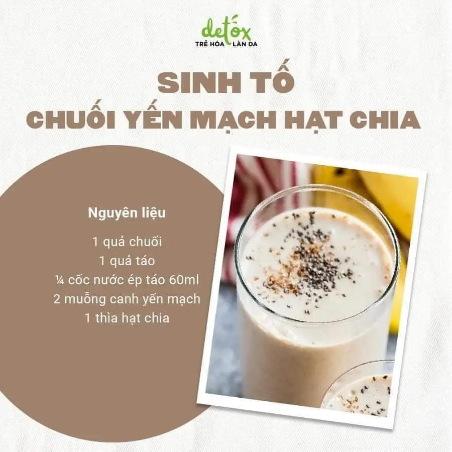 Tổng hợp công thức làm sinh tố chuối ngon và bổ dưỡng: bơ đậu phộng, hạt chia, rau bina, xoài và dứa