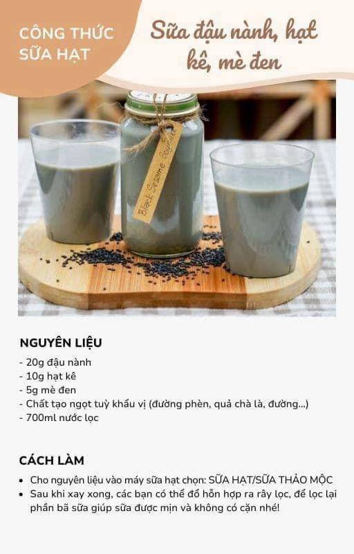 Tổng hợp công thức làm sữa hạt dinh dưỡng: Sữa bắp lê, đậu xanh macca, sen bí xanh, đậu nành và hạnh nhân