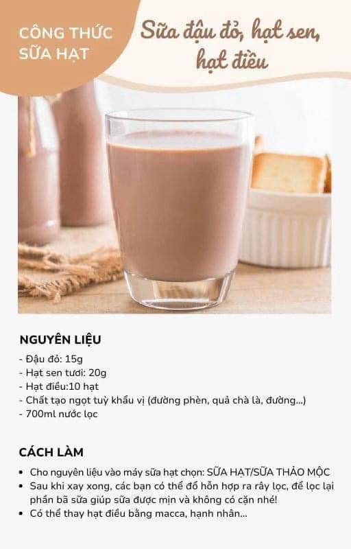 Tổng hợp công thức làm sữa hạt dinh dưỡng: Sữa bắp lê, đậu xanh macca, sen bí xanh, đậu nành và hạnh nhân