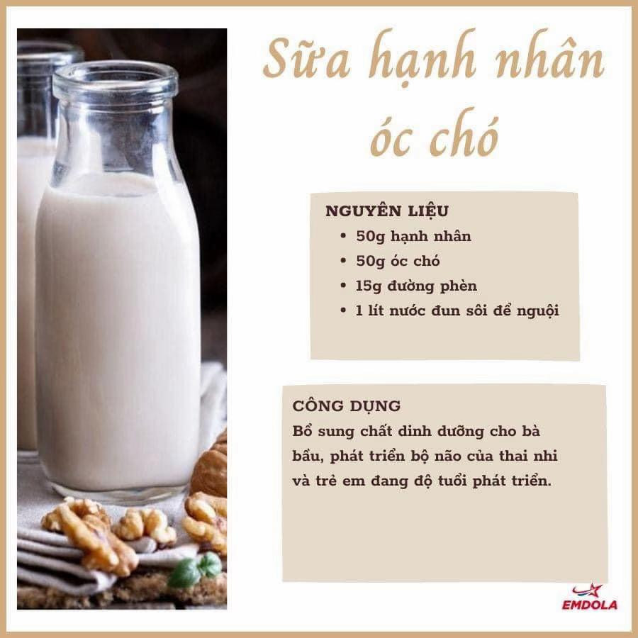 Tổng hợp công thức làm sữa hạt dinh dưỡng: Sữa bắp lê, đậu xanh macca, sen bí xanh, đậu nành và hạnh nhân