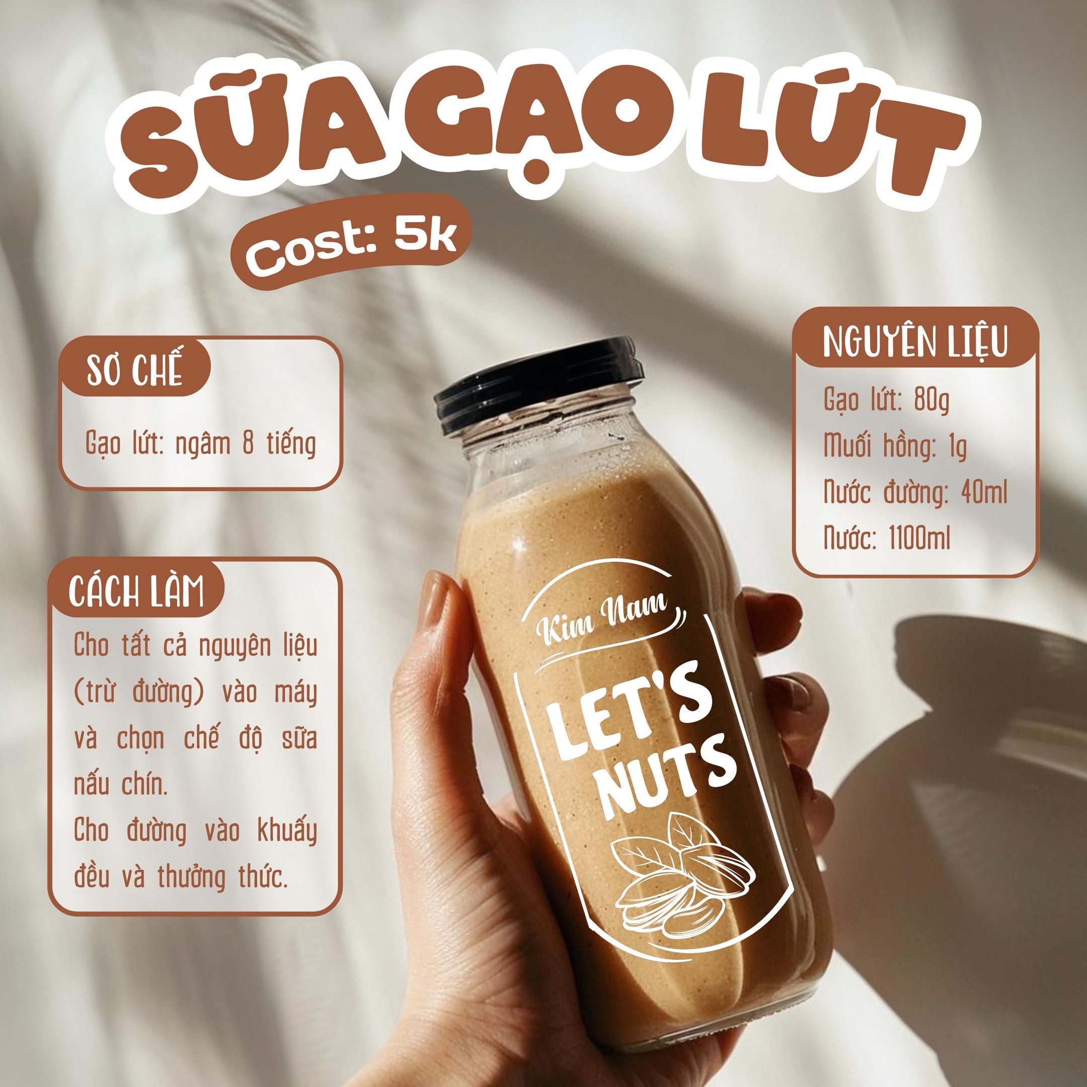 Tổng hợp công thức làm sữa hạt kinh doanh giá rẻ: Khoai tây, Mè trắng, Khoai lang tím, Đậu nành và Đậu xanh