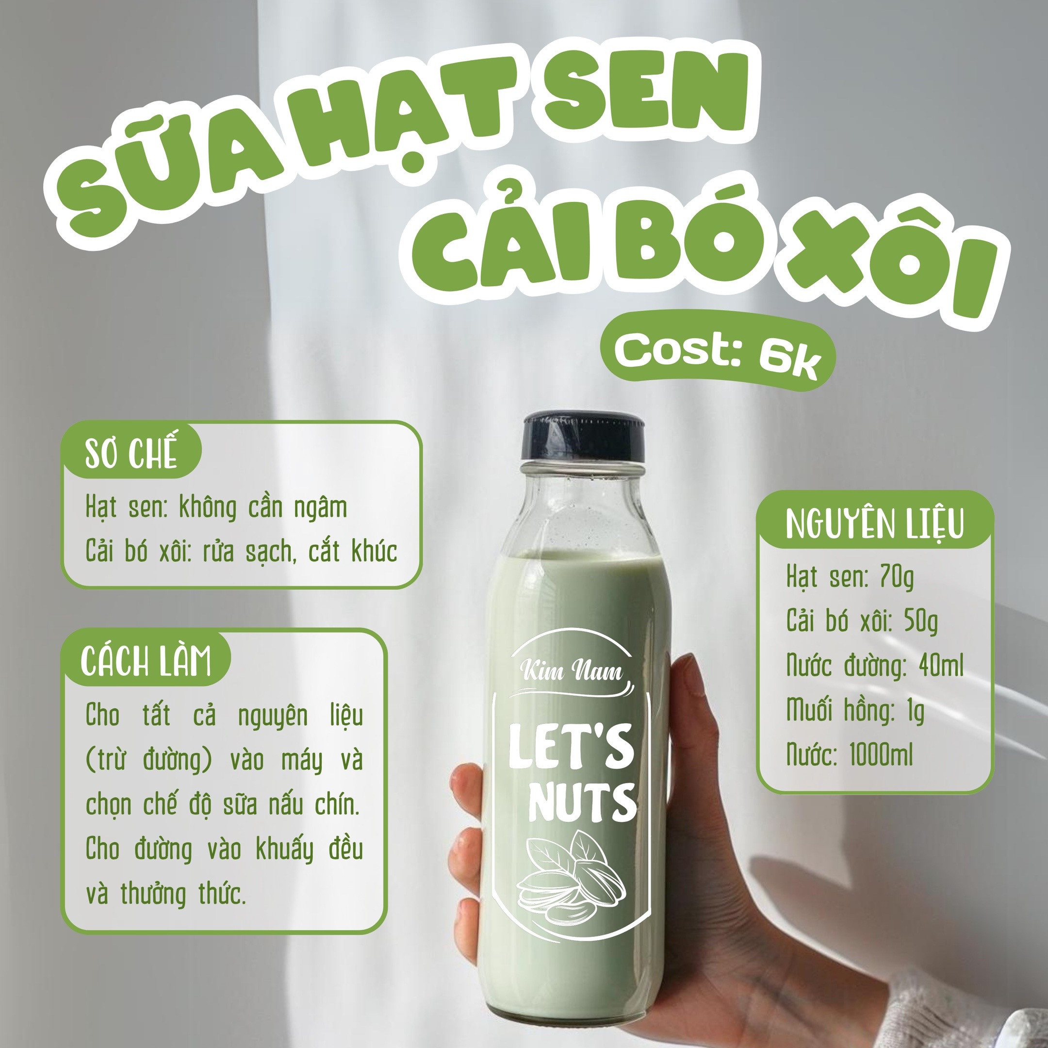 Tổng hợp công thức làm sữa hạt kinh doanh giá rẻ: Khoai tây, Mè trắng, Khoai lang tím, Đậu nành và Đậu xanh