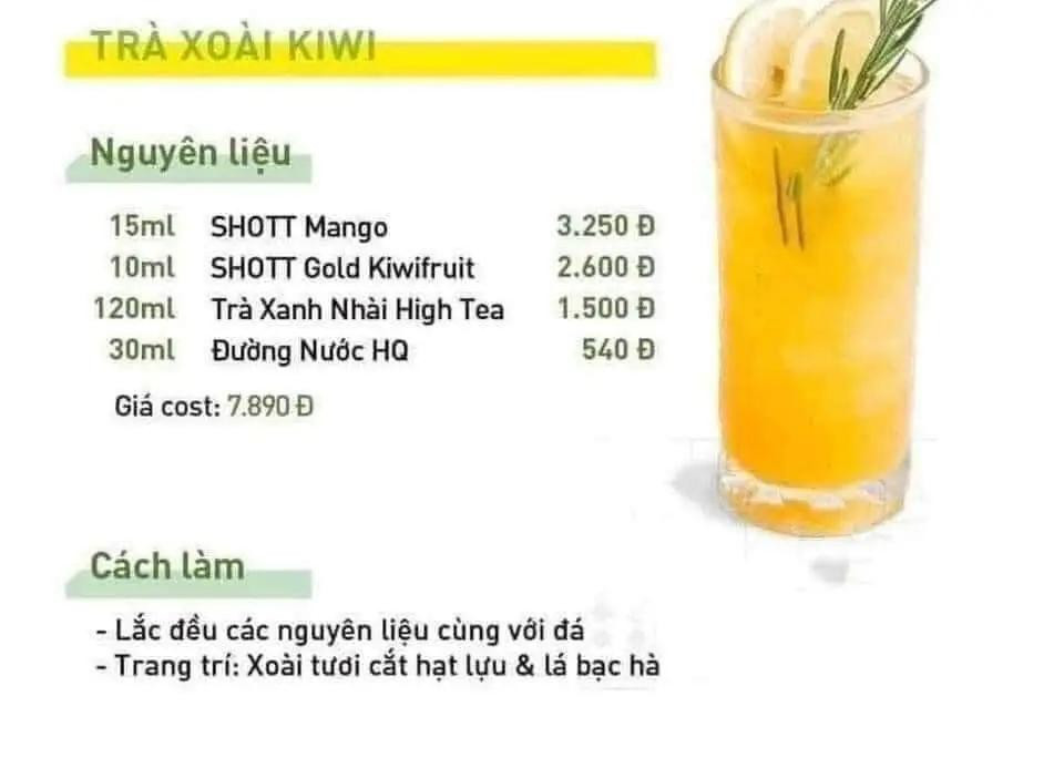 Tổng hợp công thức làm trà giải nhiệt mùa hè: Trà Dâu Tây Tắc Xoài, Chanh Bạc Hà, Xoài Kiwi và Gạo Lứt Sen Vàng