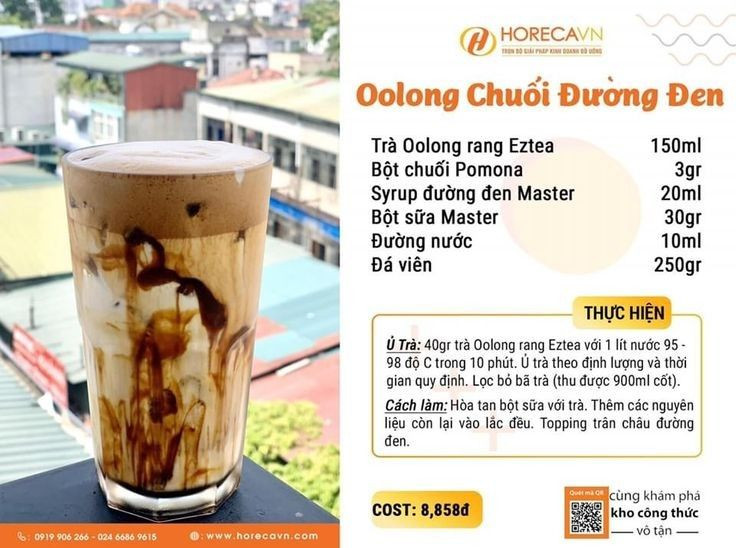 Tổng hợp công thức làm trà sữa ngon: Hồng trà trân châu, Trà sữa chocolate, Việt quất và Thạch