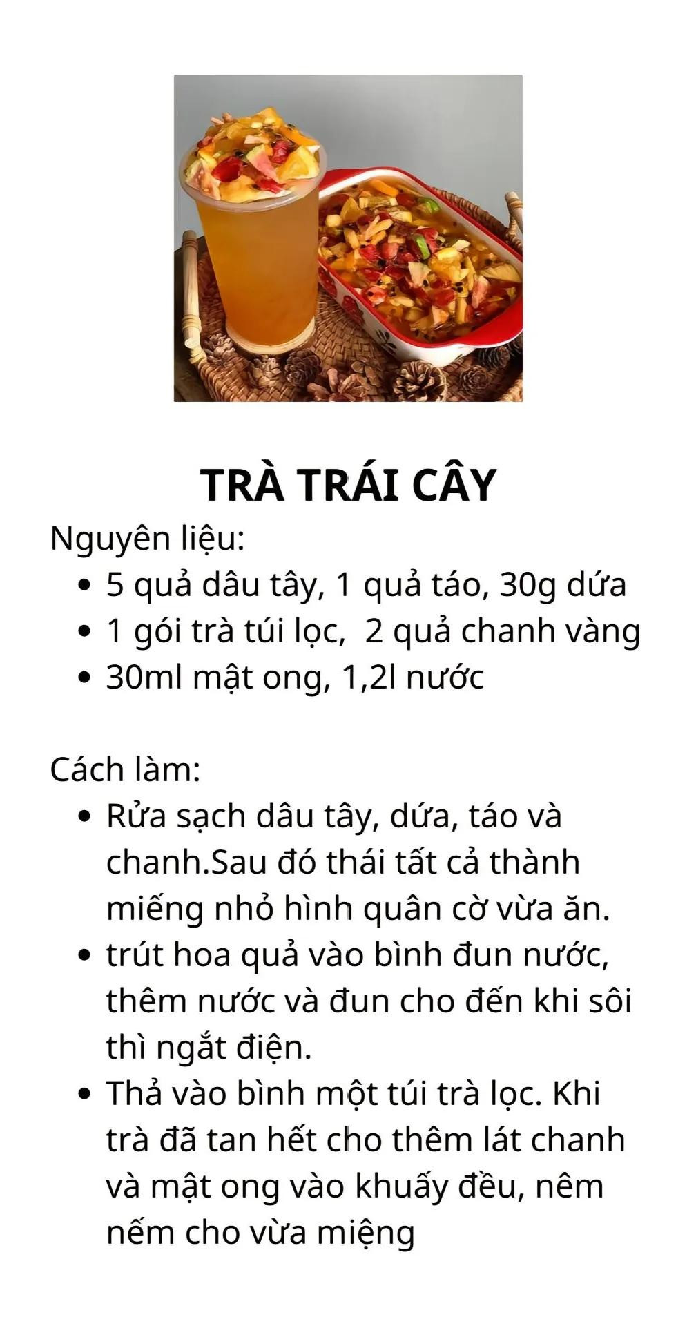 Tổng hợp công thức làm trà sữa và đồ uống trái cây ngon tại nhà