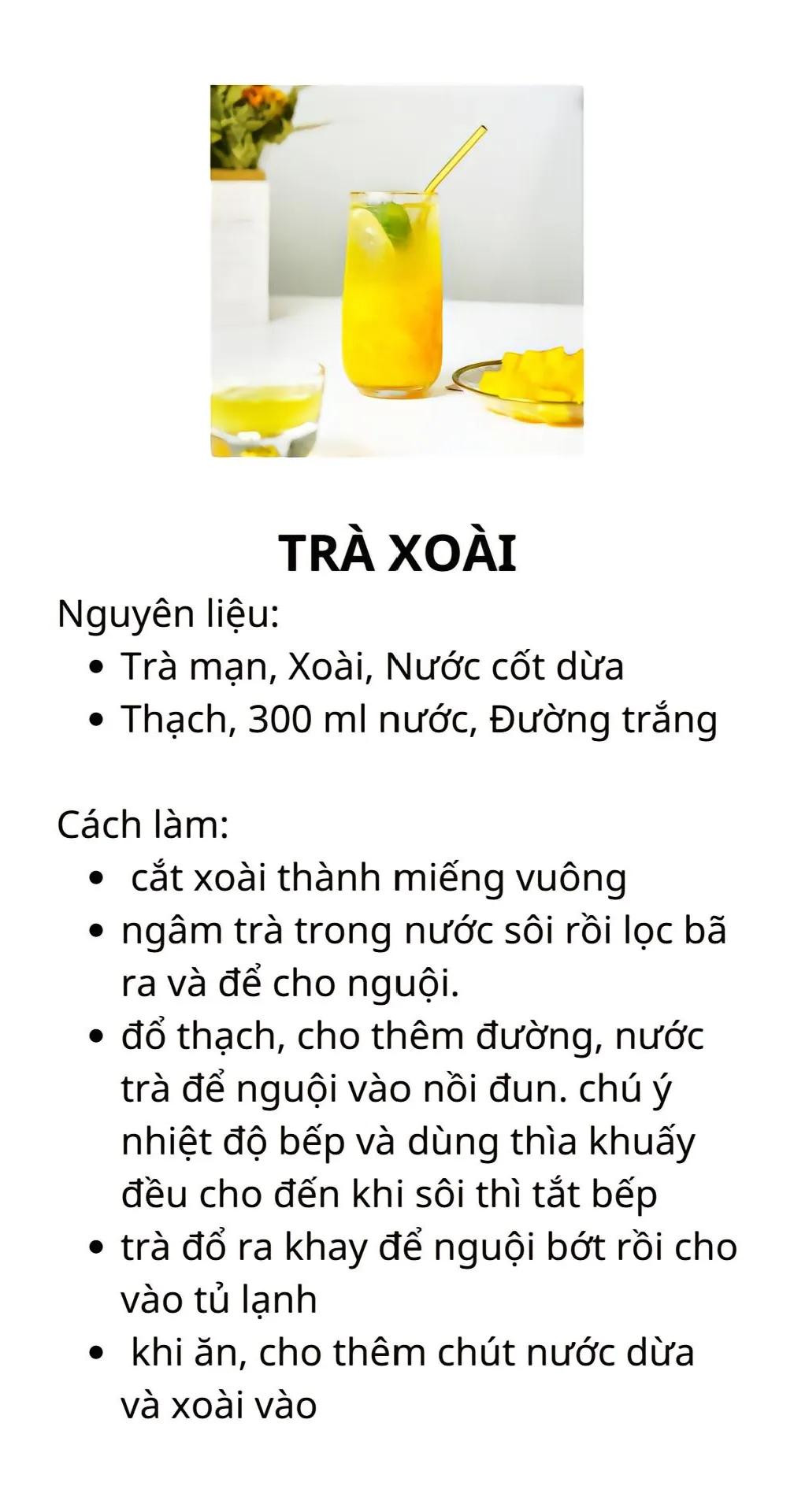 Tổng hợp công thức làm trà sữa và đồ uống trái cây ngon tại nhà