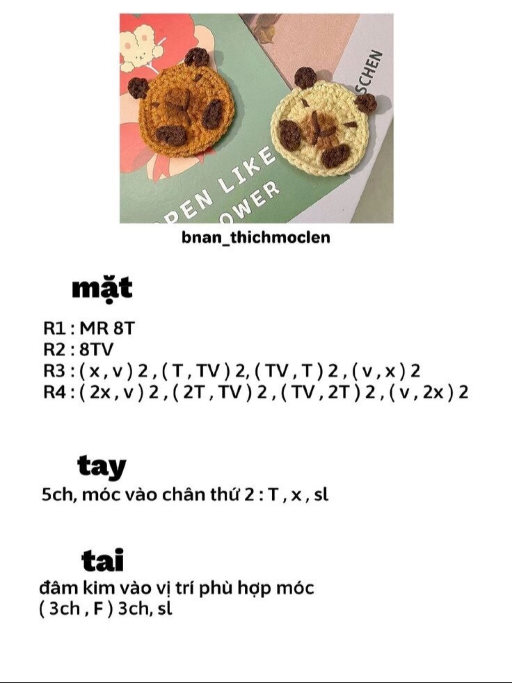 Tổng hợp công thức móc len Capybara: Búp bê cảnh sát, Sushi và hộp nhấn bàn phím