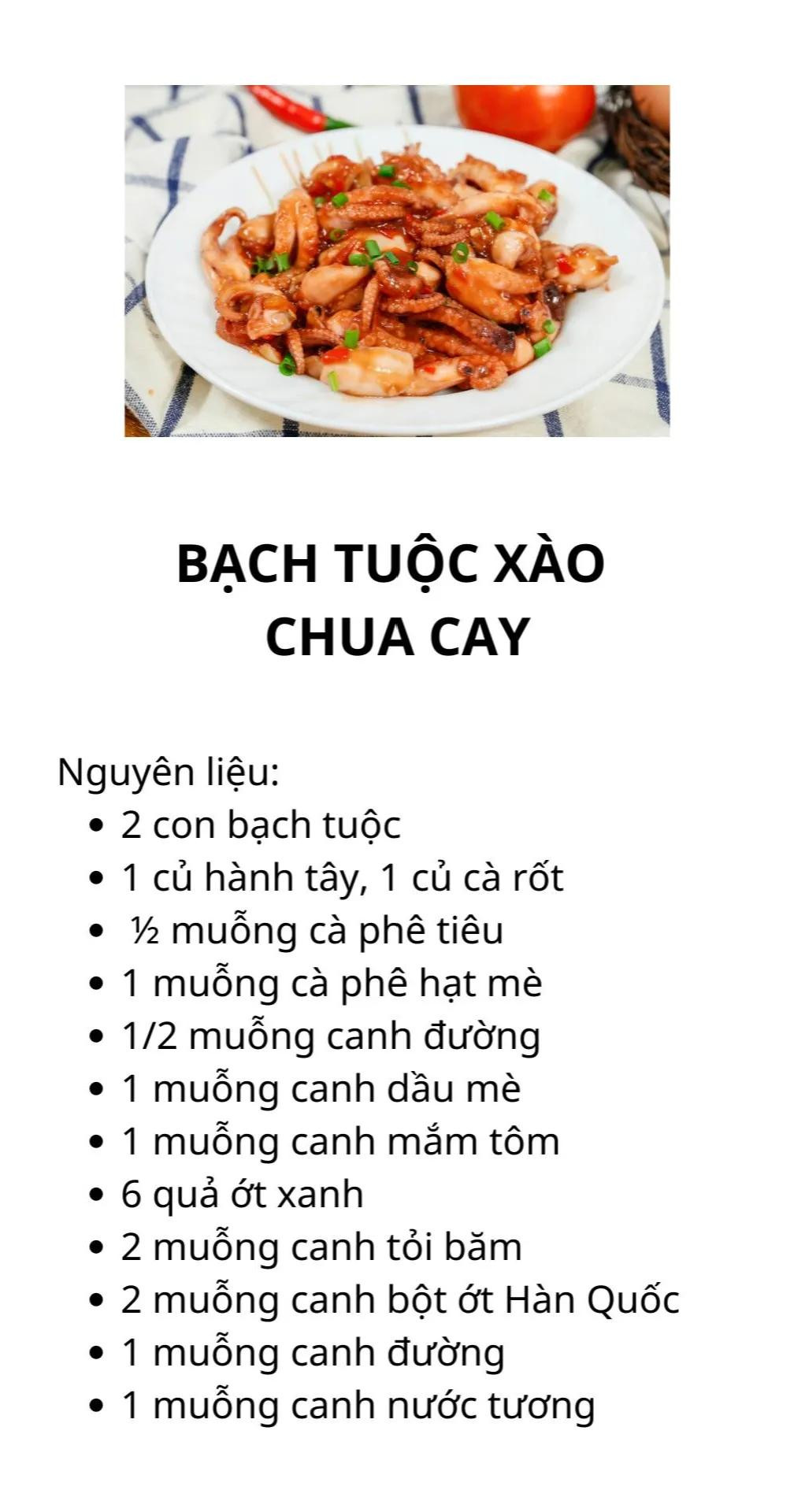 Tổng hợp công thức món ăn hải sản Việt Nam: Mực xào trứng muối, Bạch tuộc xào chua cay và Tôm đồng rang hẹ
