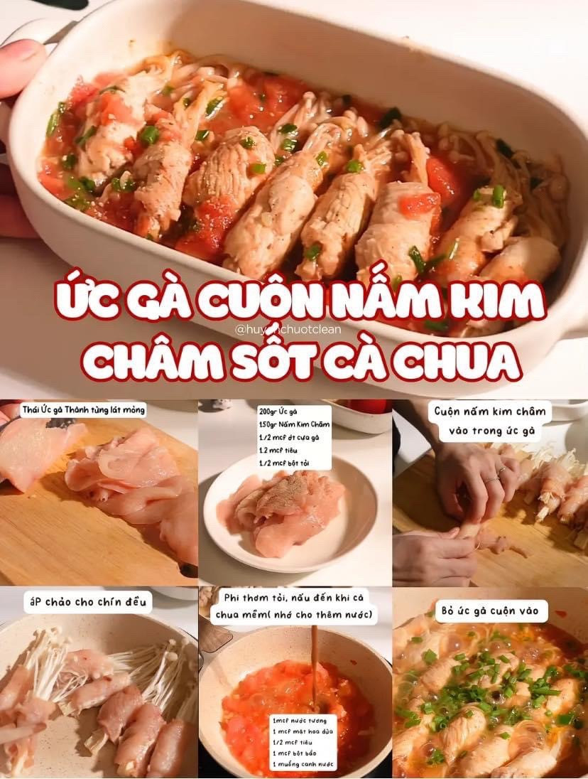 Tổng hợp công thức món ăn từ ức gà: Cơm sốt tỏi, Gà rán healthy, Salad trái cây rau củ, Udon xào