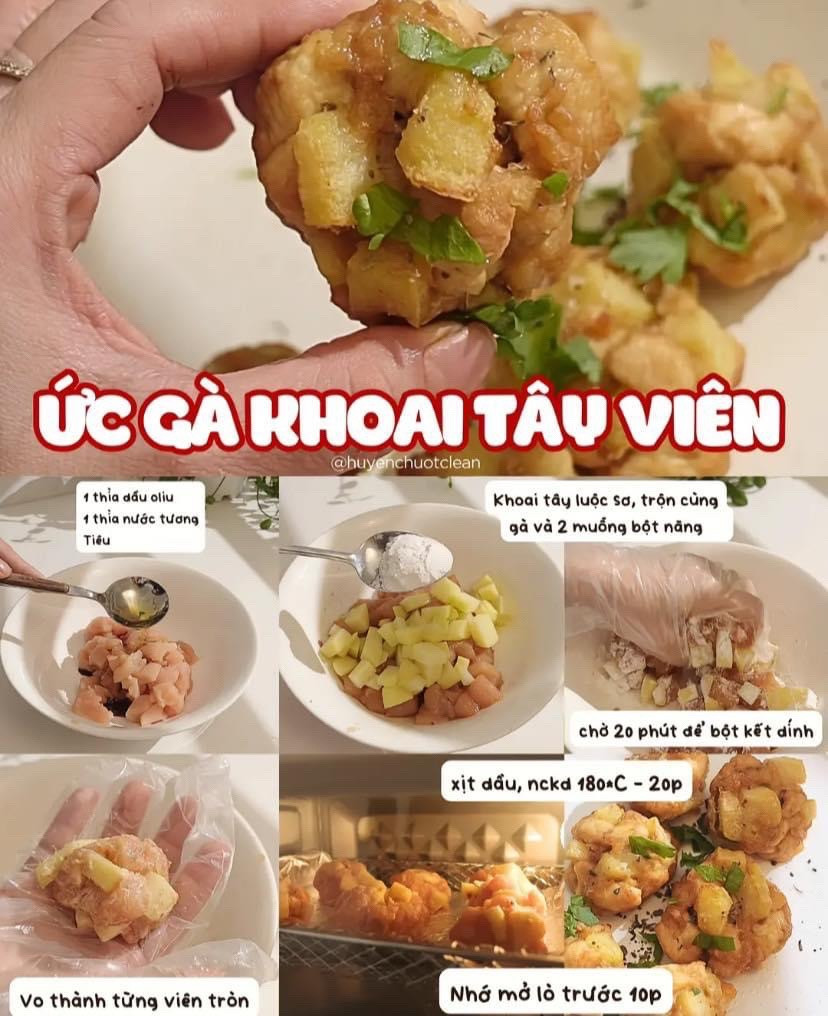Tổng hợp công thức món ăn từ ức gà: Cơm sốt tỏi, Gà rán healthy, Salad trái cây rau củ, Udon xào