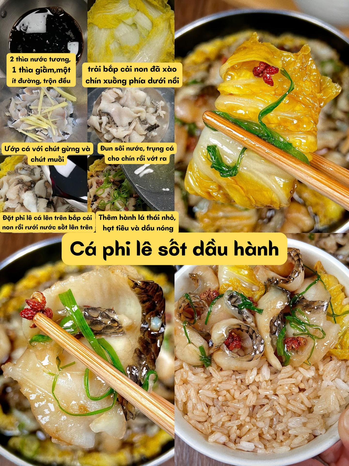 Tổng hợp công thức món ngon: Bánh khoai tây chiên giòn, Cá phi lê sốt dầu hành, Bò cuộn nấm kim châm và Tôm dầu giấm
