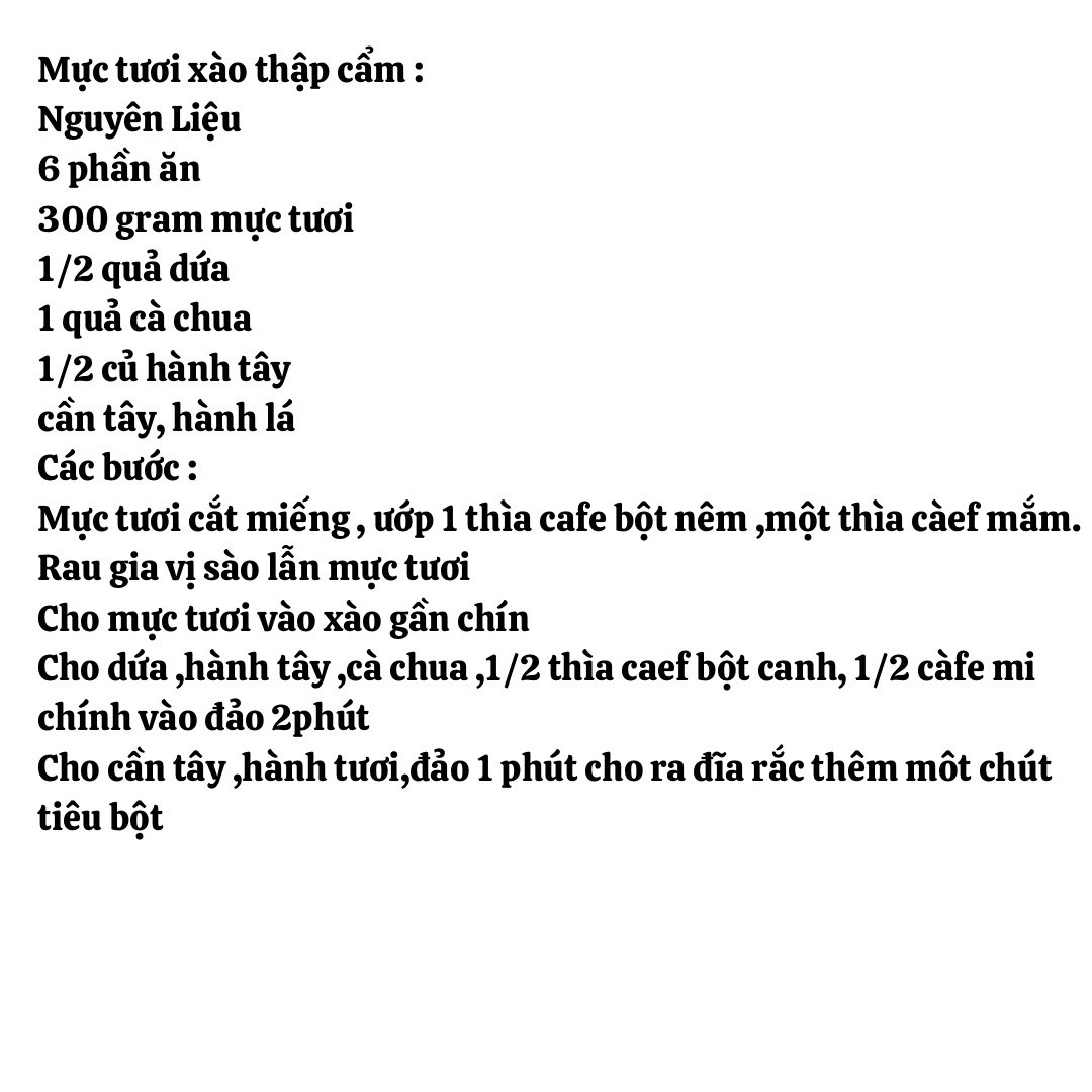 Tổng hợp công thức món xào ngon: Lòng gà xào mướp hương, Mực tươi thập cẩm