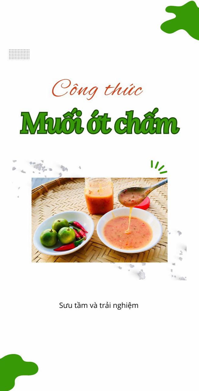 Tổng hợp công thức muối ớt chấm ngon: Muối ớt đỏ, xanh và muối lá é