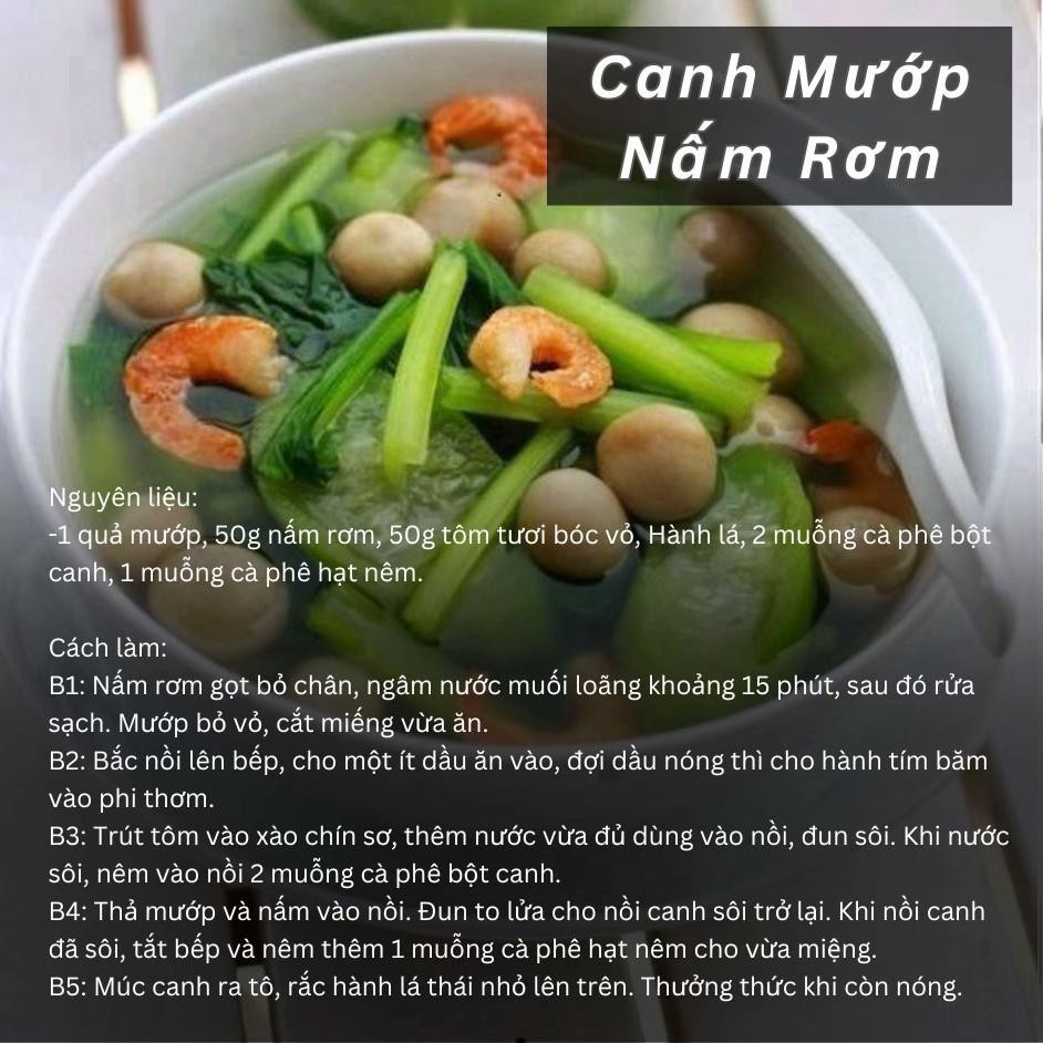 Tổng hợp công thức nấu 3 món canh ngon: Canh bầu nấu tôm, canh chua cá lóc và canh mướp nấm rơm