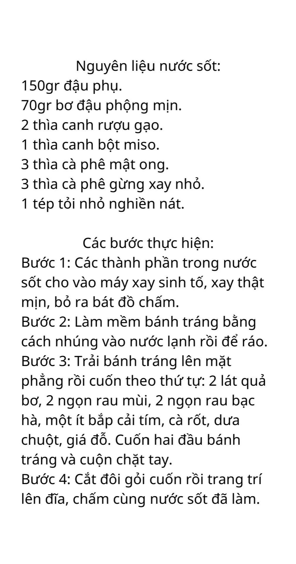 Tổng hợp công thức nấu ăn chay: Miến xào chay, Gỏi cuốn ngũ sắc và Đậu hũ non xốt nấm