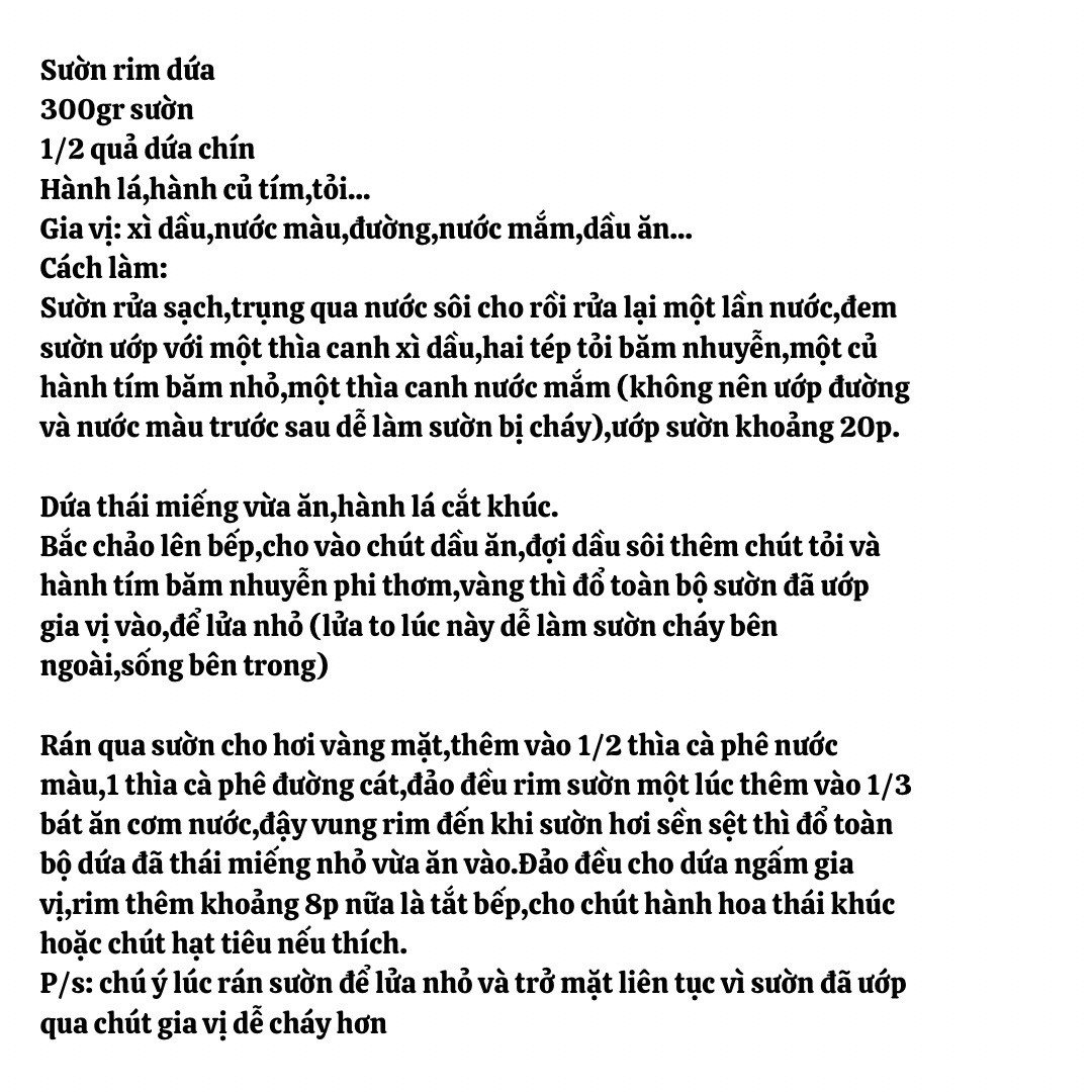 Tổng hợp công thức nấu ăn ngon: Sườn rim dứa, Thịt kho dưa cải và Đậu hũ nhồi thịt