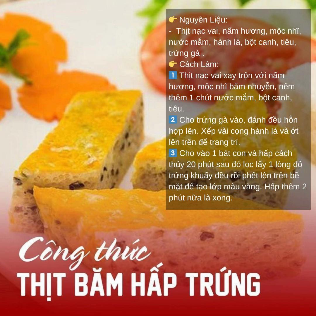 Tổng hợp công thức nấu ăn ngon: Sườn rim, thịt quay giòn bì và thịt băm hấp trứng