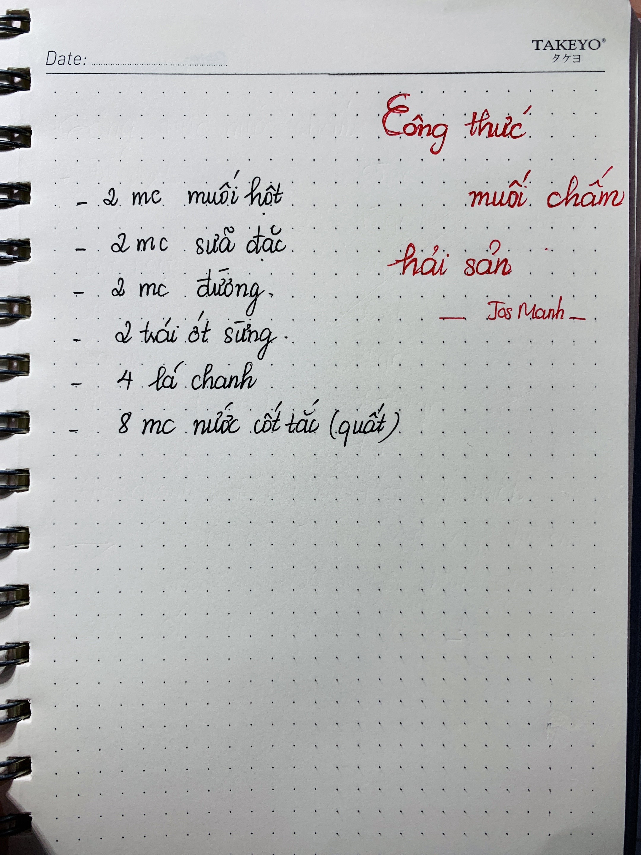 Tổng hợp công thức nấu ăn: Sốt Thái, nước chấm và muối chấm hải sản