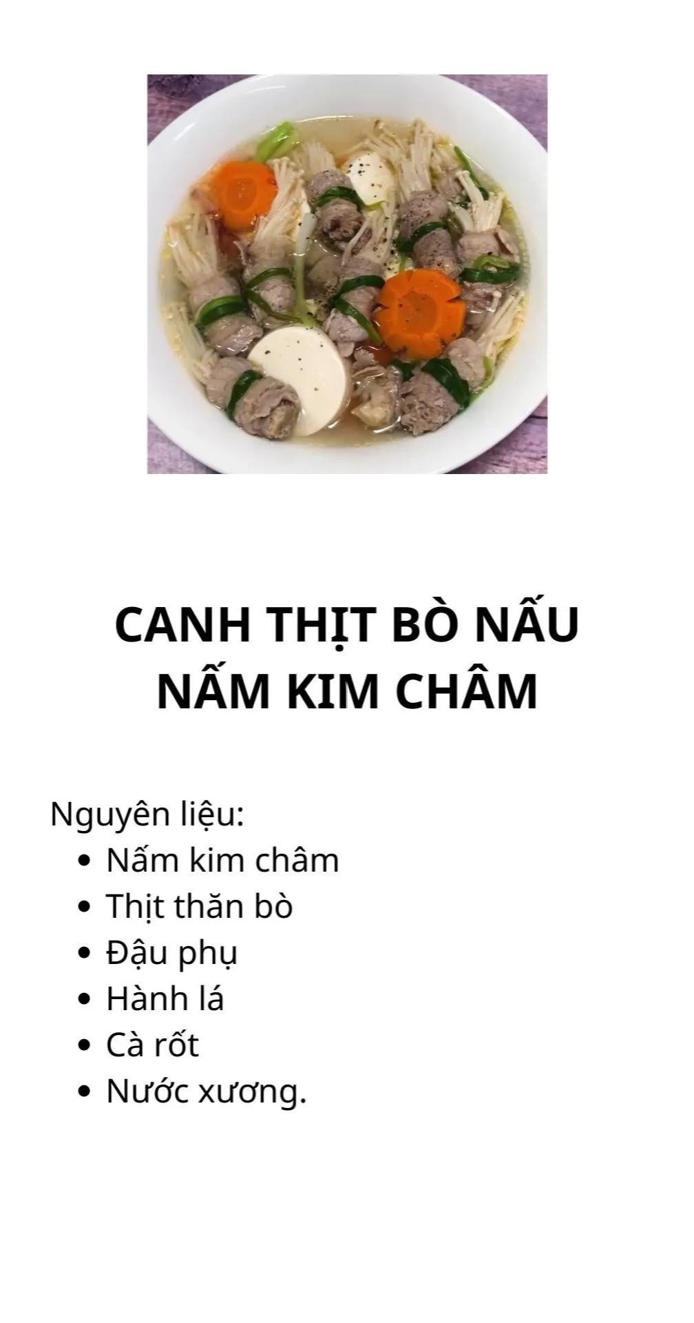 Tổng hợp công thức nấu ăn Việt Nam: Canh chua cá lóc, canh thịt bò nấm kim châm và canh hẹ nấu nấm