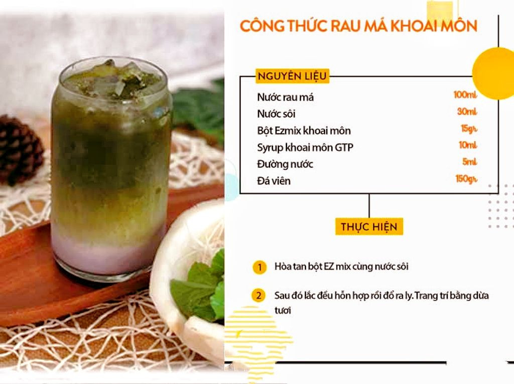 Tổng hợp công thức nước ép rau má mix: Rau má trân châu, dưa leo, ổi, táo và dứa