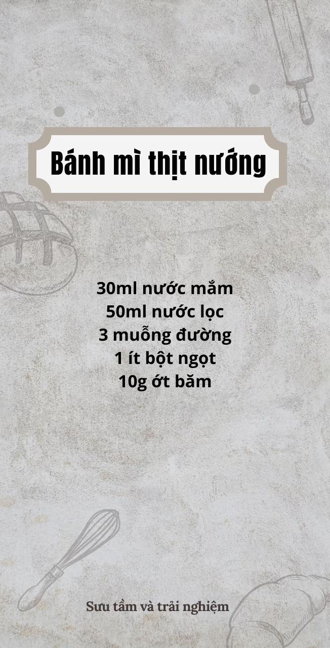 Tổng hợp công thức nước sốt bánh mì ngon: Ốp la, xá xíu, thịt nướng và heo quay