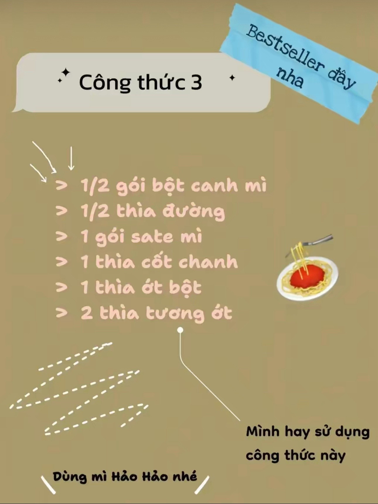 Tổng hợp công thức nước sốt mì trộn ngon tuyệt