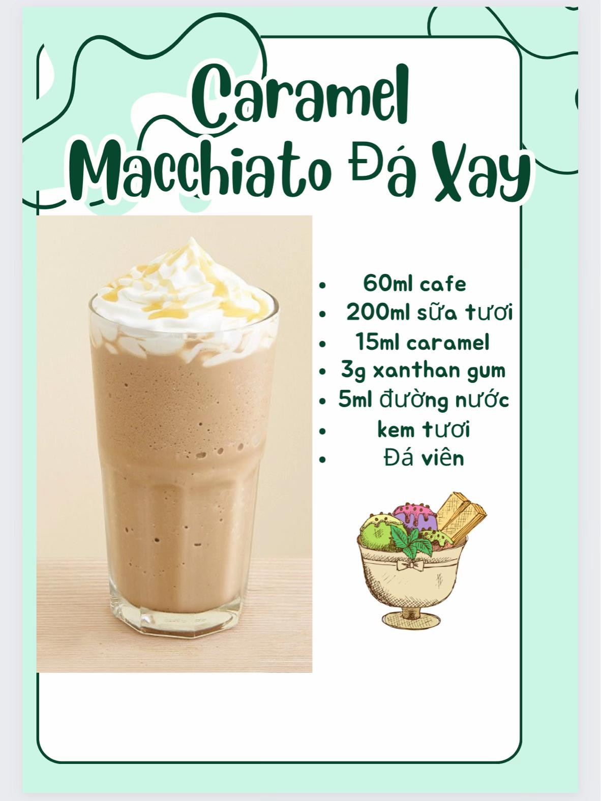 Tổng hợp công thức pha chế các loại Cà phê đá xay ngon: Sữa Đá, Thạch, Chocolate, Cookie và Dừa