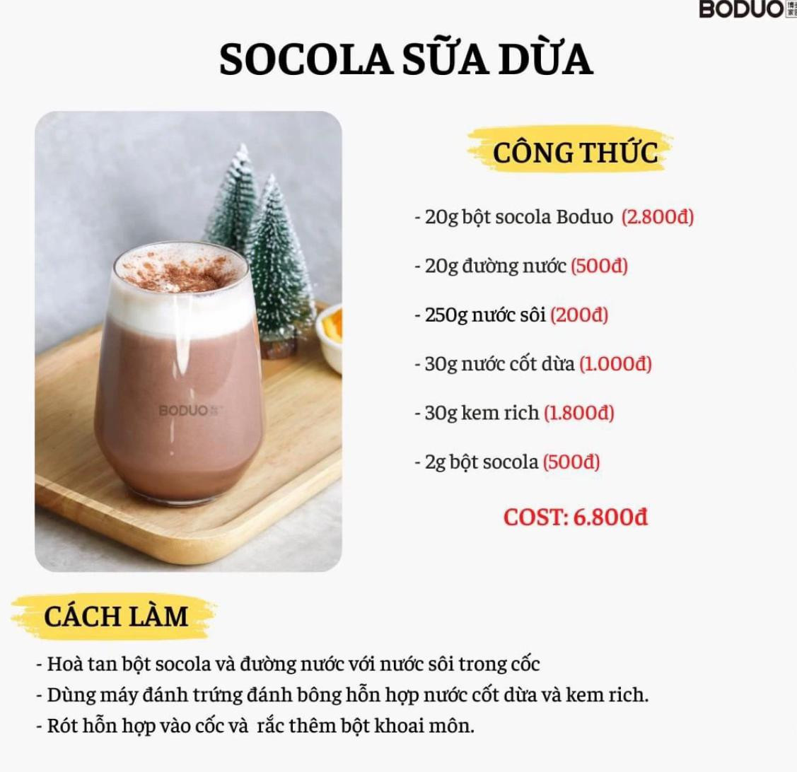 Tổng hợp công thức pha chế đồ uống Boduo: Trân châu đường đen, Olong cam bưởi, Hồng trà sữa, Trà sữa đào và Olong cam lựu