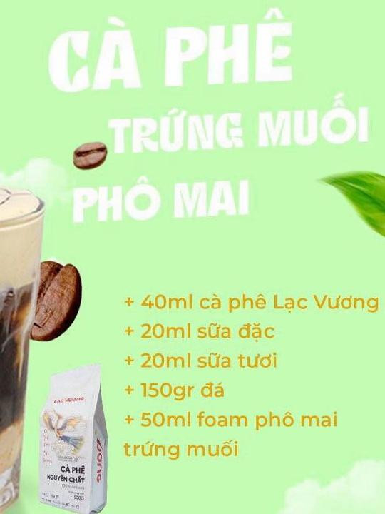 Tổng hợp công thức pha chế đồ uống: Cà phê trứng muối phô mai, Trà sữa foam chuối, Trà xoài chanh dây và Trà xoài Oolong nướng