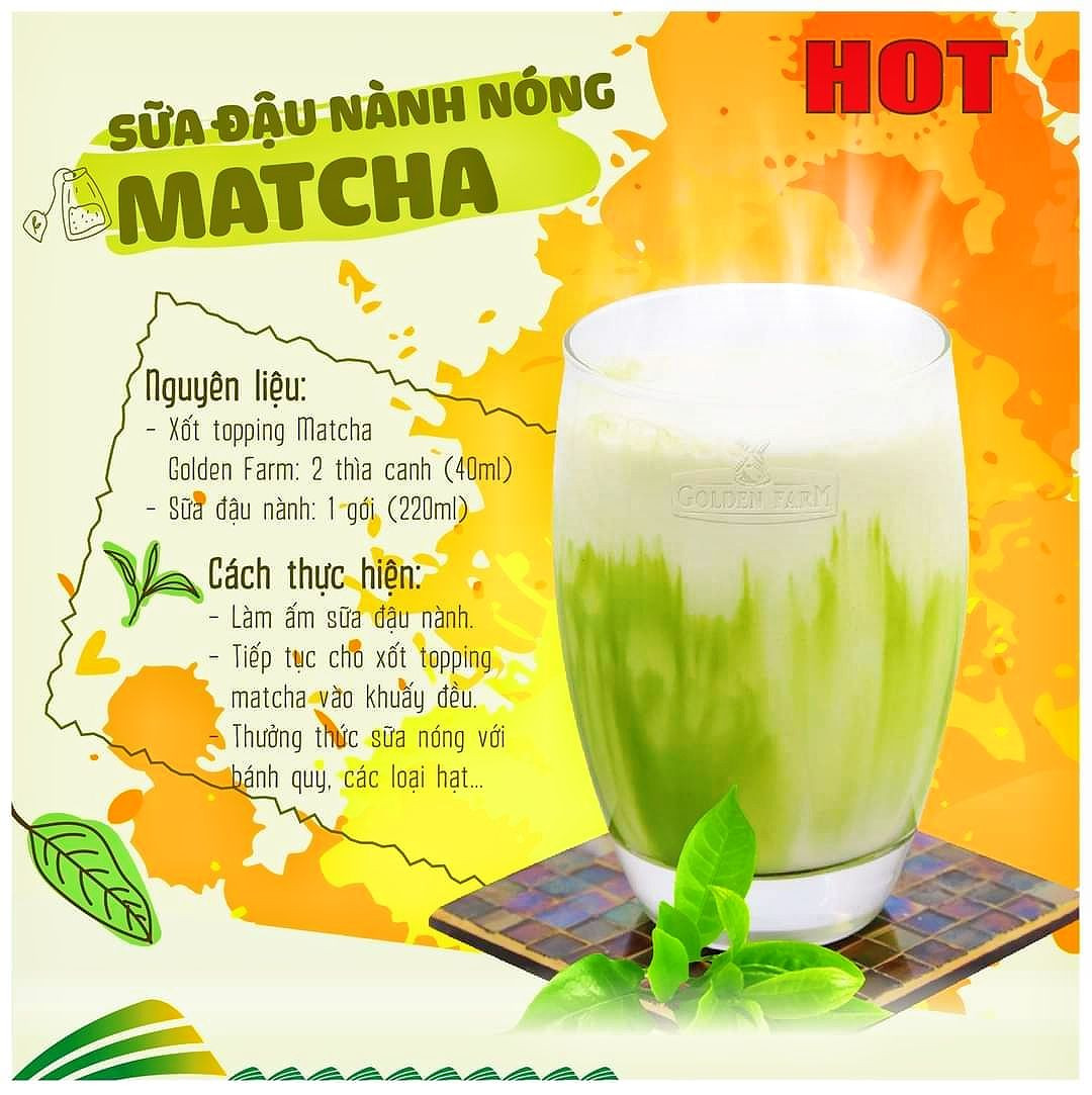 Tổng hợp công thức pha chế đồ uống Matcha đa dạng: Sữa đậu nành nóng, đá xay, trà xanh chocolate, panna cotta và cà phê hazelnut