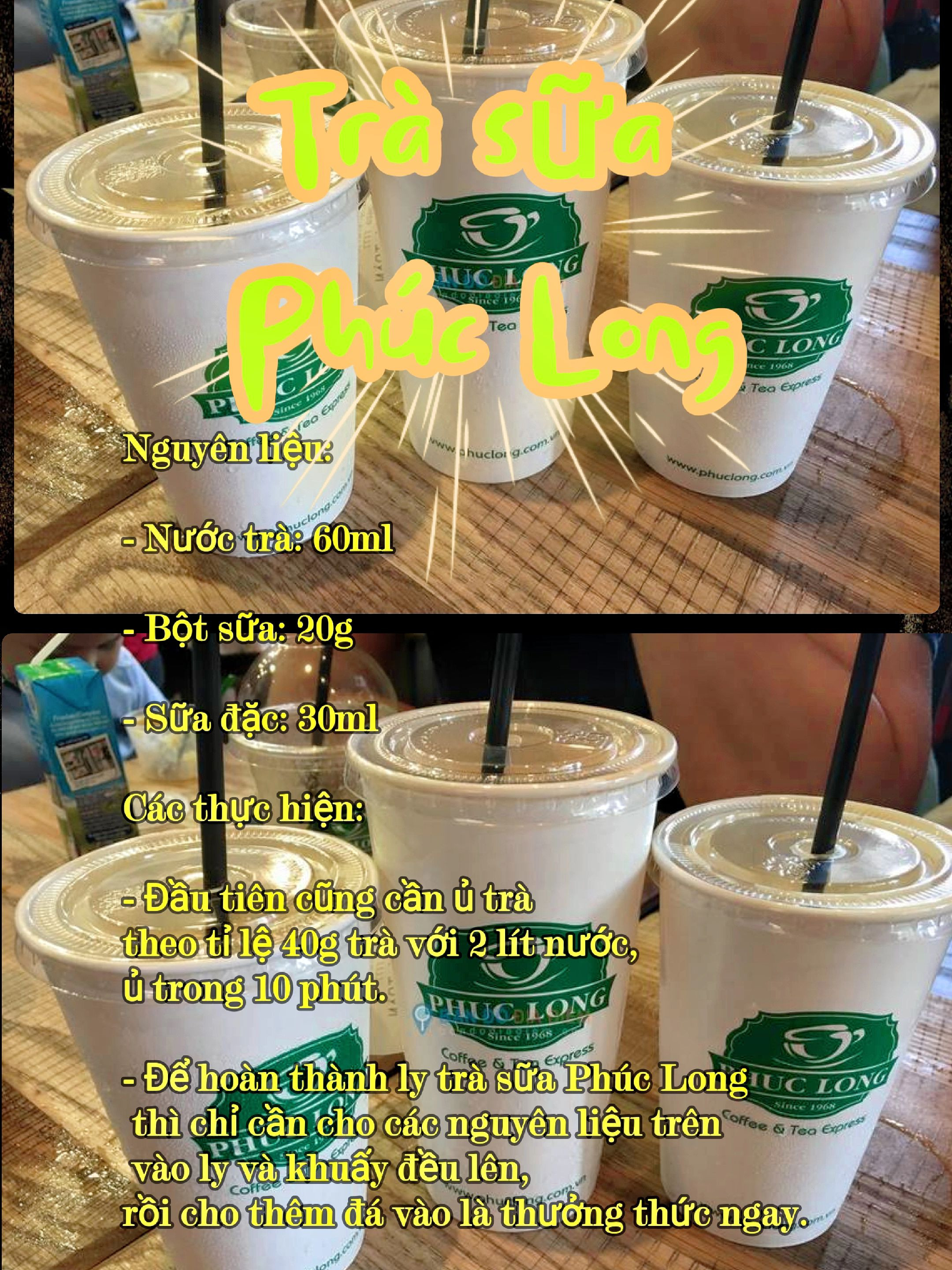 Tổng hợp công thức pha chế đồ uống nổi tiếng: Trà sen vàng, Trà đào Highlands, Matcha Coffee Starbucks và Đá xay Xoài Latte