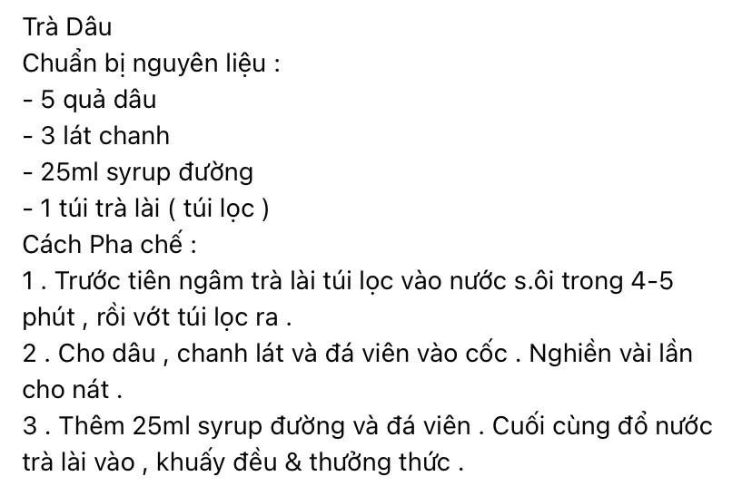 Tổng hợp công thức pha chế đồ uống: Trà dâu, Trà Dứa và Kiwi Sprite đá
