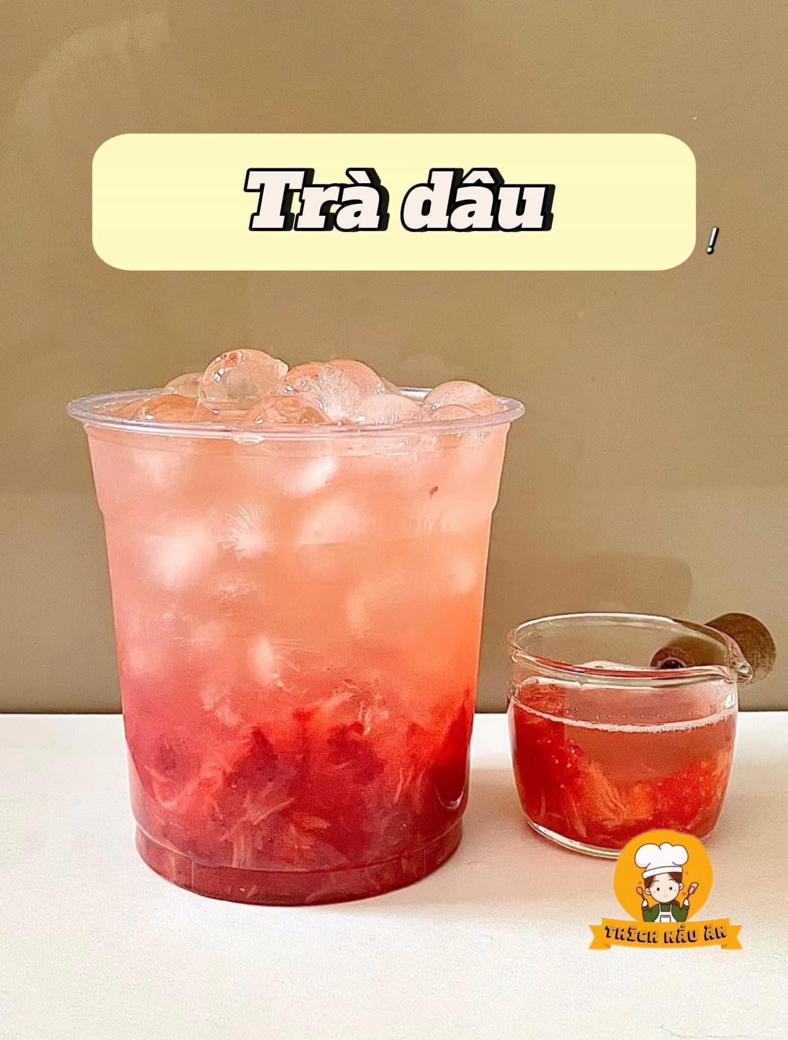 Tổng hợp công thức pha chế đồ uống: Trà dâu, Trà Dứa và Kiwi Sprite đá